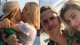 Chia tay Selena Gomez, Justin Bieber hôn đắm đuối tình cũ Hailey Baldwin