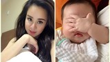 Vy Oanh khoe con mới sinh cực đáng yêu