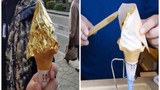Món kem dát vàng lấp lánh khó cưỡng ở Nhật Bản