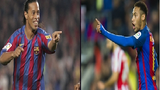 Ngỡ ngàng những pha ghi bàn giống nhau của Ronaldinho và Neymar