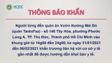 Thông báo khẩn: TP HCM truy tìm người từng đến 2 địa điểm ở Gò Vấp và Thủ Đức