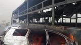 Ô tô cháy trên cao tốc ở TP HCM: Loạt xe cháy chỉ còn mỗi khung