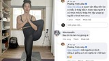 Tập yoga động tác khó lúc bầu bí, Phương Trinh Jolie khiến fan lo lắng