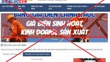 Nhiều website giả mạo thông tin lịch cắt điện và loạt vụ gây hoang mang