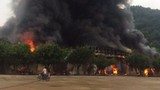 Hơn 400 chiến sĩ công an chữa cháy chợ cửa khẩu Tân Thanh