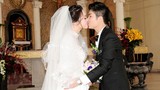 Nhật Kim Anh hạnh phúc hôn chồng trong lễ cưới