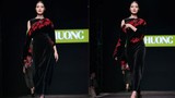 Hoa hậu Thùy Dung dính sự cố trang phục trên sàn diễn