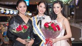 Hoa hậu Tiểu Vy ra sân bay tiễn Thùy Tiên đi thi Miss International