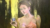 Gỡ tranh vẽ Hồ Xuân Hương bị đánh giá "dung tục, phản cảm"