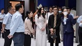 Hoa hậu Phan Kim Oanh trở lại Myanmar sau 7 tháng đăng quang 