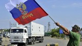 Xe tải chở hàng cứu trợ trở về Nga từ Ukraine