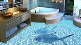 Sàn nhà 3D cực độc cho phòng tắm ấn tượng