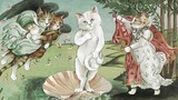 Khi mèo “xâm lấn” các bức họa nổi tiếng