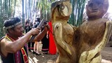 Tây Nguyên: Xem nghệ nhân các dân tộc thi tạc tượng gỗ 