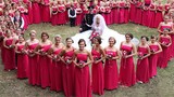Đám cưới “độc nhất vô nhị” với 80 phù dâu 