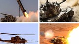 Pháo binh, xe tăng, máy bay Iran thi nhau "khạc lửa"