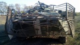 Lồng sắt, bao cát bảo vệ hiệu quả xe thiết giáp Ukraine
