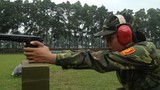 Bộ đội Việt Nam tập luyện chuẩn bị giải bắn súng AARM-24