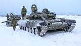 Mục kích xe tăng Nga diễn tập trong băng giá