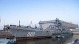 Xem công nhân Nga hối hả sửa chữa siêu hạm Nakhimov