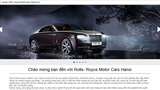 Rolls-Royce ra mắt website riêng bằng tiếng Việt