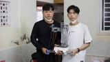 Học sinh Quảng Trị sáng chế robot lấy mẫu xét nghiệm COVID-19