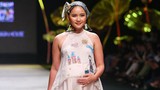 Phan Như Thảo bế bụng bầu 4 tháng lên sàn catwalk