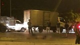 Va chạm xe container, đôi nam nữ đi xe máy bị cán chết tại chỗ