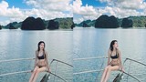 Bạn gái Đoàn Văn Hậu diện bikini thả dáng trên du thuyền