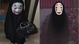 Bé gái hóa trang quỷ Vô diện hot nhất mạng Việt dịp Halloween