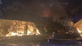 Nhà sách lớn nhất thị xã Phước Long đổ sập sau vụ cháy
