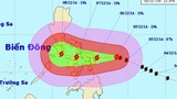 Bão Hagupit đang suy yếu, có thể đổ vào Nam Trung Bộ