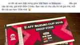 Vé trận Việt Nam - Malaysia vẫn bán giá gấp 5 lần