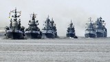 Video: Tàu chiến ùn ùn kéo về "quê nhà" của Putin
