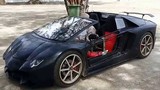 Nông dân độ xe máy thành siêu xe Lamborghini mui trần 
