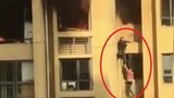 Video: Lạnh người cặp đôi giúp nhau thoát khỏi đám cháy trên tầng 25