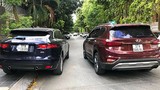 Hyundai SantaFe "chạm mặt" Jaguar F-Pace trùng biển kiểm soát 