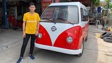 Nam sinh cấp 3 lắp ráp ôtô điện dáng Volkswagen ở Nam Định 