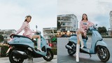 Hoa hậu Lương Thuỳ Linh lựa chọn Yamaha Grande Hybrid du lịch hè
