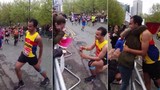Chàng vận động viên bỏ thi marathon để cầu hôn bạn gái