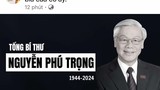 MXH đồng loạt đổi hình nền kính tiễn Tổng Bí thư Nguyễn Phú Trọng