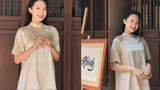 Bà xã Đoàn Văn Hậu gây ấn tượng khi đi lễ đầu năm