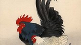 Mê đắm vẻ đẹp của gà trong tranh cổ Nhật Bản