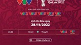 Link xem trực tiếp Brazil vs Thụy Sĩ 23h 28/11 World Cup 2022