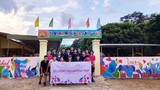 Học sinh TH School vẽ tranh tường, làm thiện nguyện tại vùng đất khó khăn nhất Nghệ An