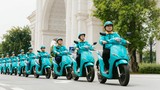 Dàn xe dịch vụ Xanh SM Bike xuất hiện nườm nượp trên đường phố Hà Nội