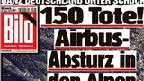 Vụ máy bay Airbus A320 rơi tràn ngập trang nhất báo chí thế giới