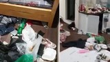 Video: Nữ sinh đại học để rác chất đống trong phòng