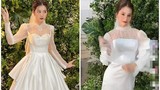 Hot girl Thiên An diện váy cô dâu, nhan sắc khiến netizen tròn mắt