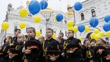 Cận cảnh lễ nhập trường thiếu sinh quân Ukraine
